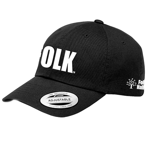 FMHOF hat black sideview